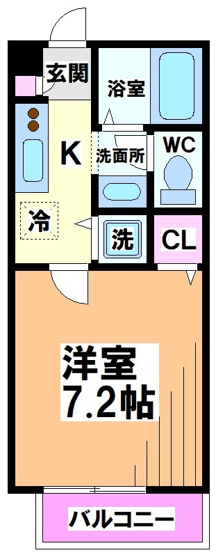 京王井の頭線 永福町駅 徒歩6分 2階建 築23年の間取り写真