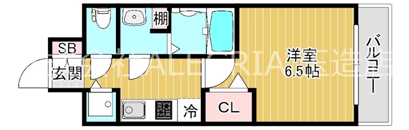 地下鉄今里筋線 今里駅 徒歩2分 15階建 築7年の間取り写真
