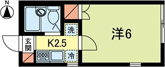 東京メトロ丸ノ内線 東高円寺駅 徒歩6分 2階建 築37年の間取り写真