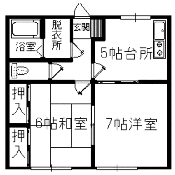弐拾弐番館の間取り写真