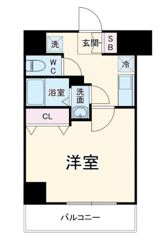 MELDIA CREST TAPP 新大阪 WESTの間取り写真