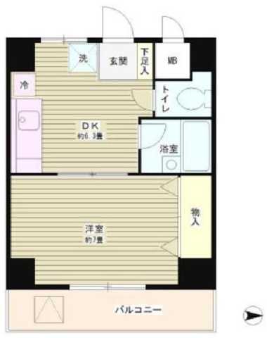 陽光ハイツ北上野の間取り写真