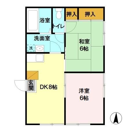レジデンツ藤の間取り写真