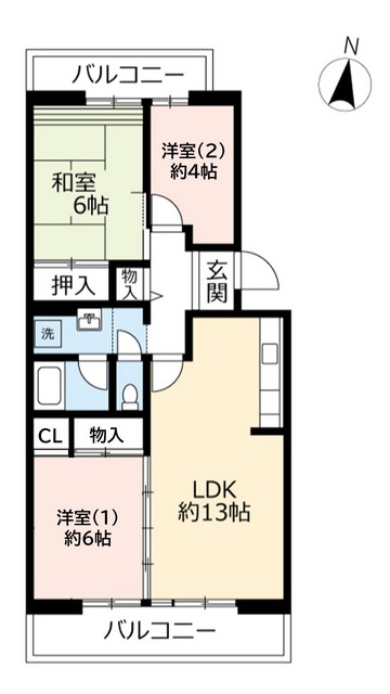 UR洛西福西公園の間取り写真