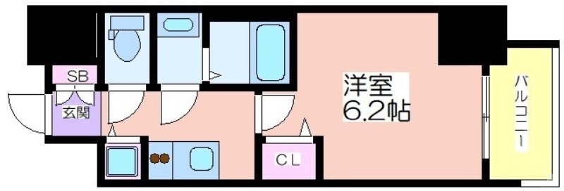 ファステート大阪ドームシティの間取り写真