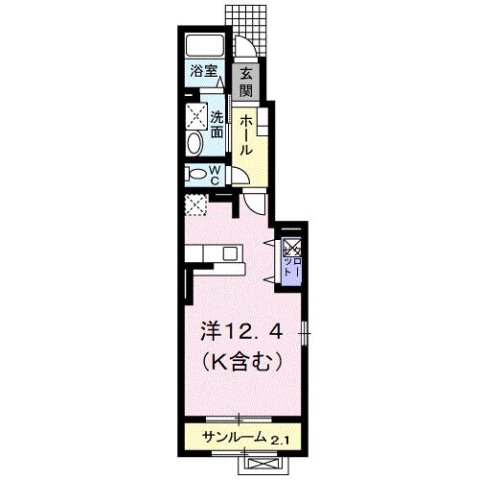 由利高原鉄道 薬師堂駅 徒歩7分 2階建 築18年の間取り写真
