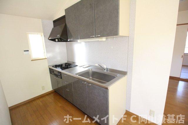 ＪＲ山陽本線 岡山駅 徒歩48分 2階建 築28年のキッチン写真