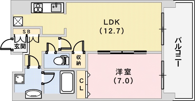 ロイヤル神戸三宮の間取り写真