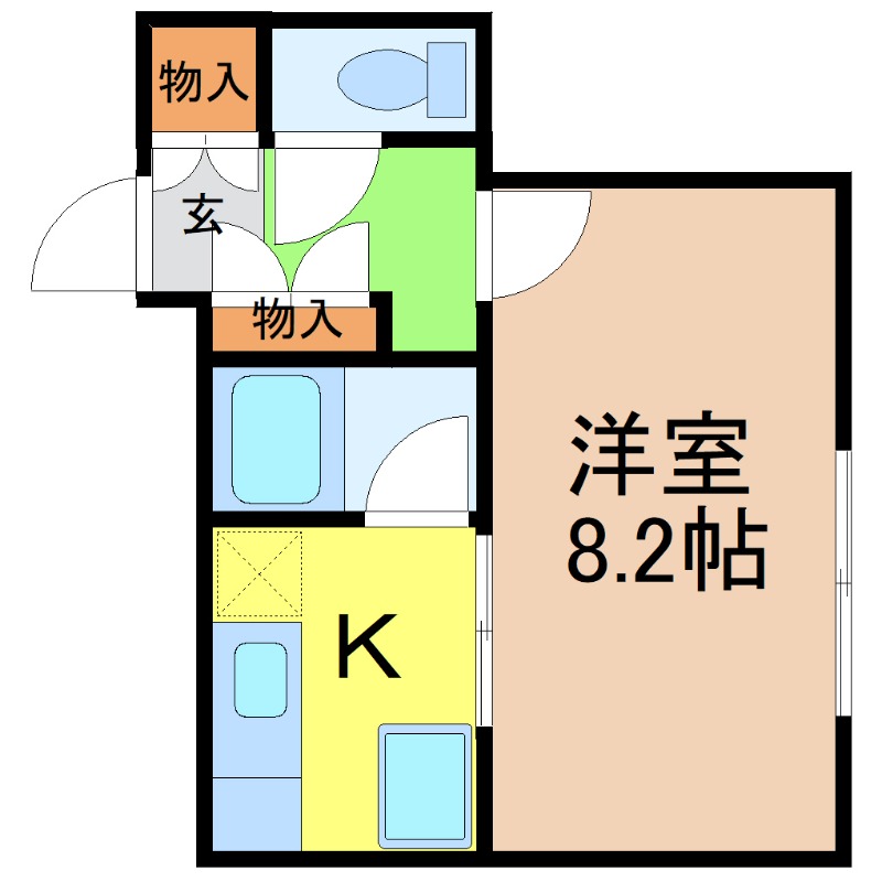 地下鉄名城線 西高蔵駅 徒歩3分 3階建 築34年の間取り写真