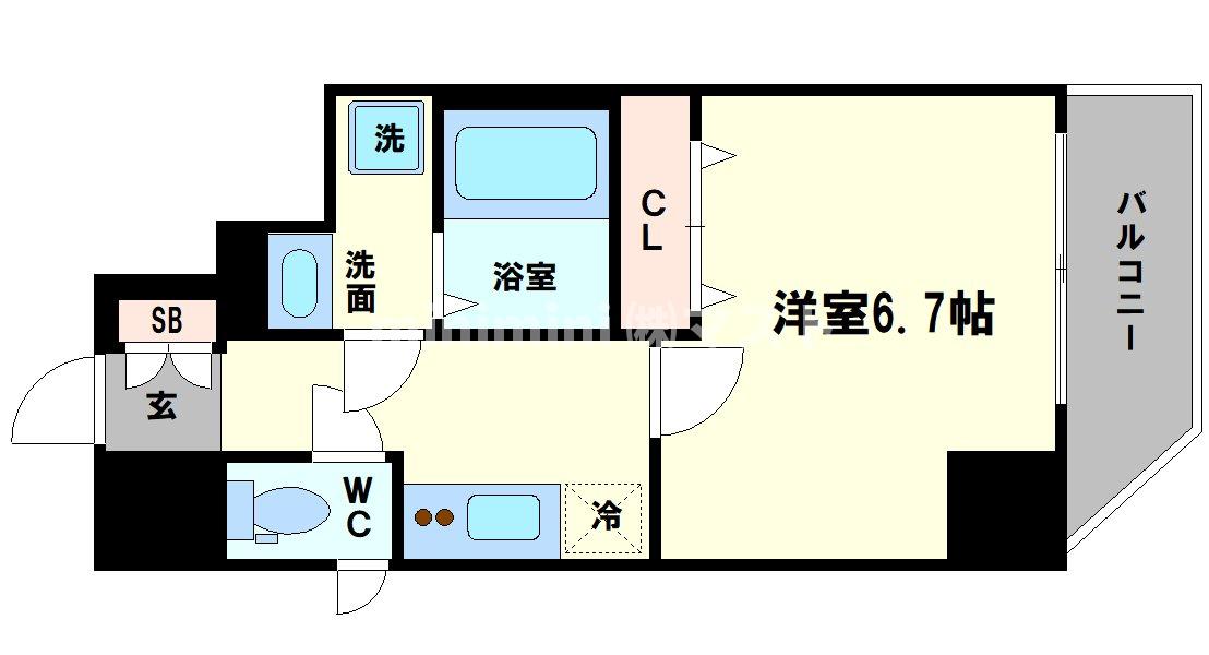 アクアプレイス江戸堀の間取り写真