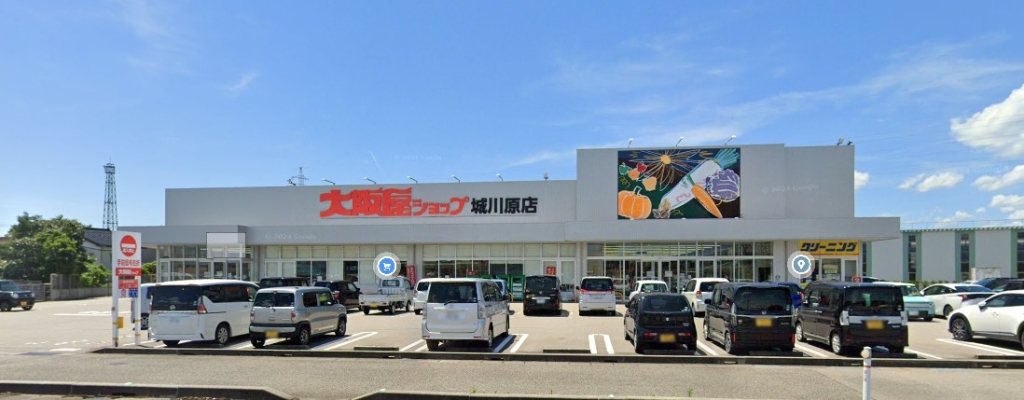 スーパー　大阪屋ショップ 城川原店（スーパー）まで491m