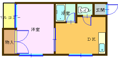 サンライズ平岡の間取り