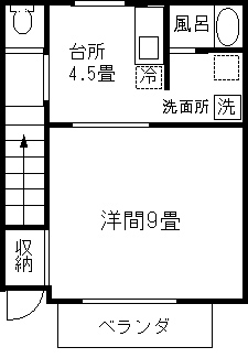 沼尻ハイツA_間取り_0