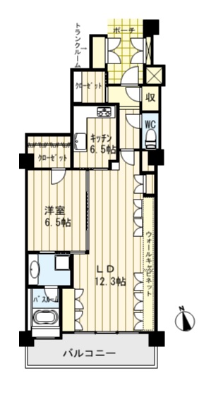 【仙台市青葉区大手町のマンションの間取り】