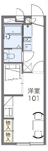 栃木県宇都宮市鶴田町（アパート）の賃貸物件の間取り