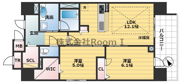 ＩＢＣ　Ｒｅｓｉｄｅｎｃｅ　Ｗｅｓｔの間取り