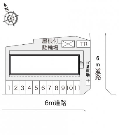 【レオパレスパールアケノ第２の駐車場】