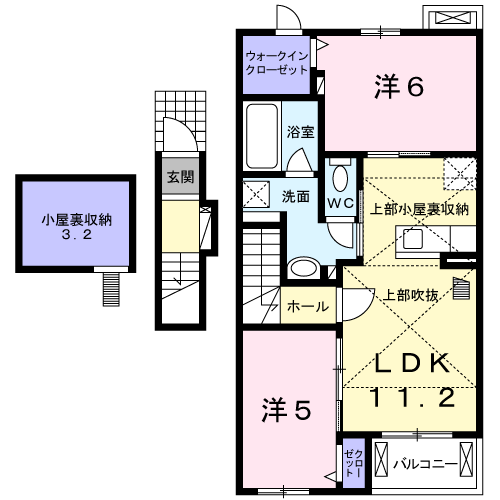 グリーンフィールドIIの間取り