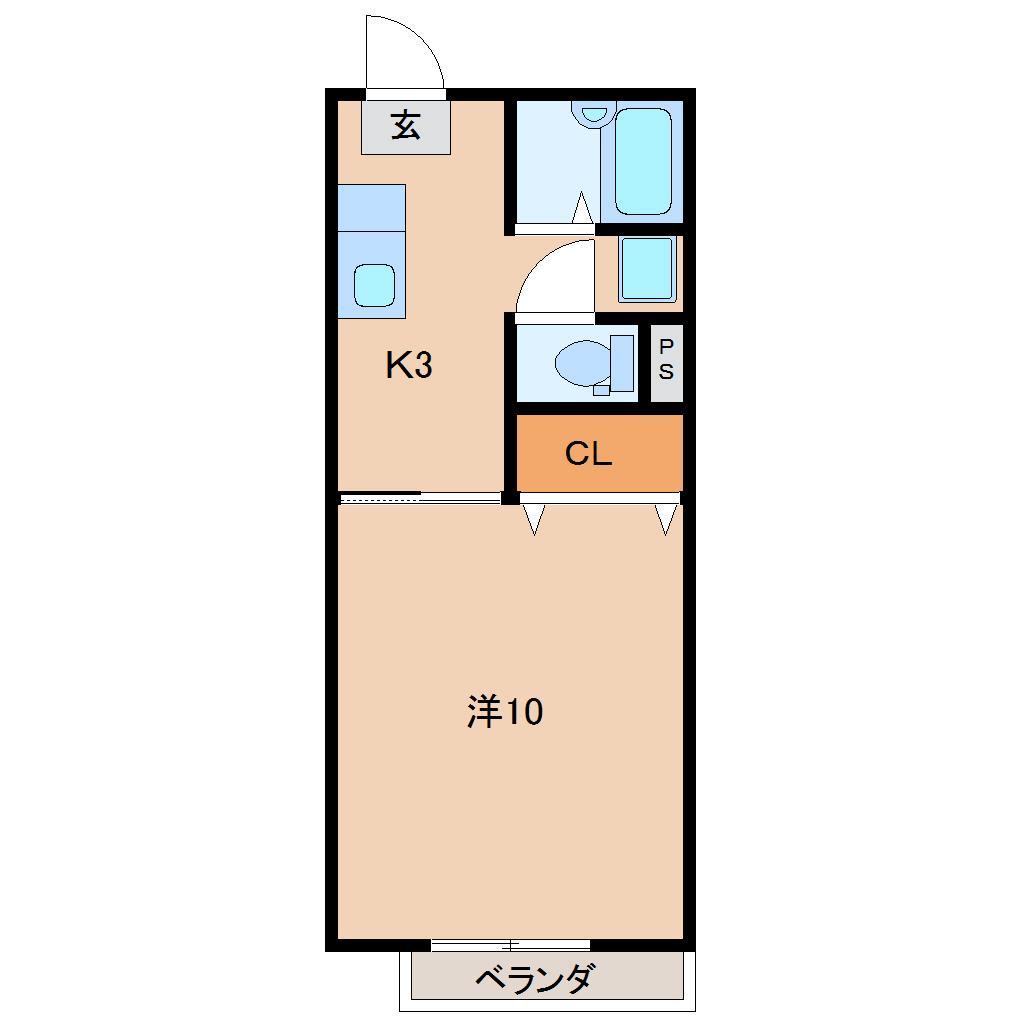 メゾン東浜の間取り