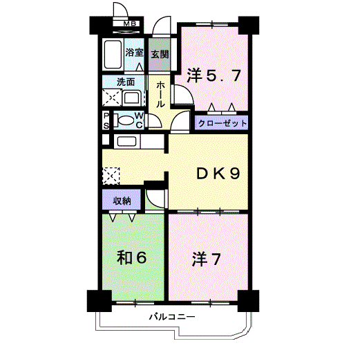 シャンドフルールの間取り