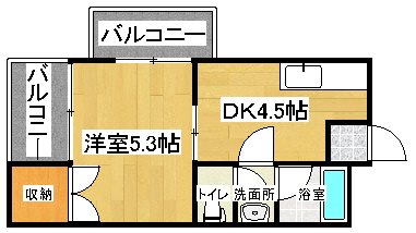 【コーポメトロの間取り】