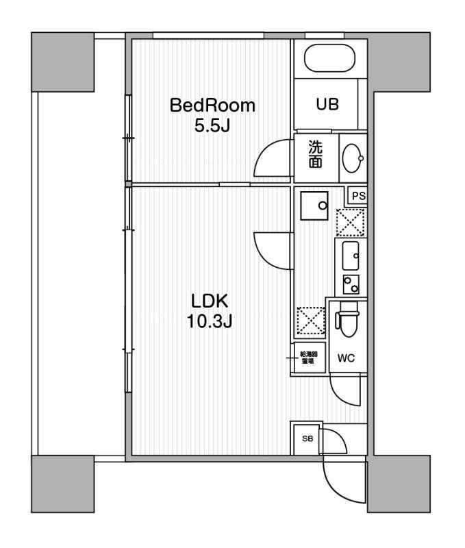 豊島区西池袋のマンションの間取り