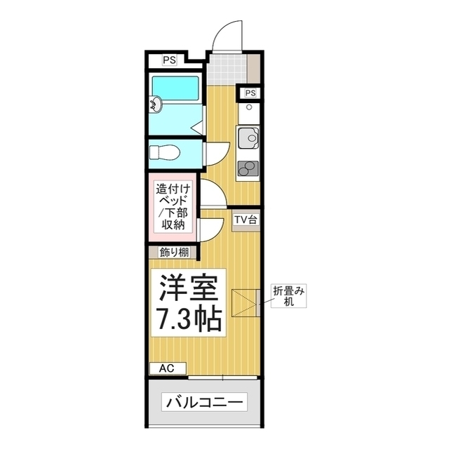 レオパレス新町の間取り