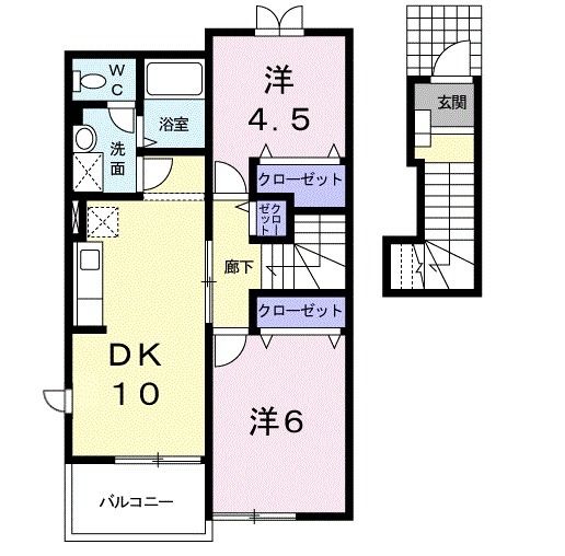 シャルマン寺崎の間取り