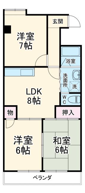 アベニュー長嶋の間取り