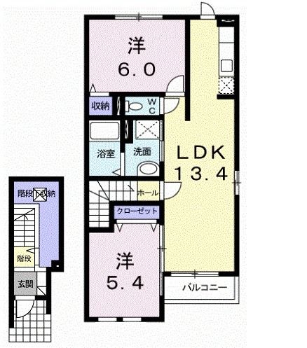 メープル　Ｑｓの間取り