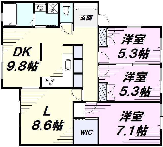 エルムコートの間取り