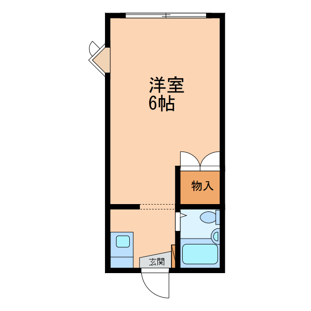 【袖ケ浦市蔵波台のアパートの間取り】