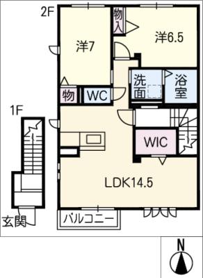 レトア末広Ｃの間取り