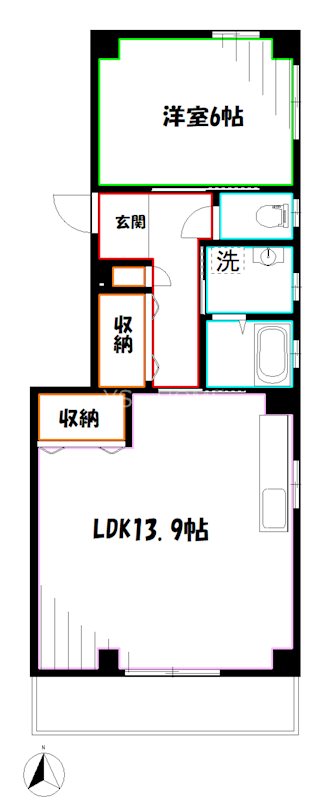 サンシャインの間取り