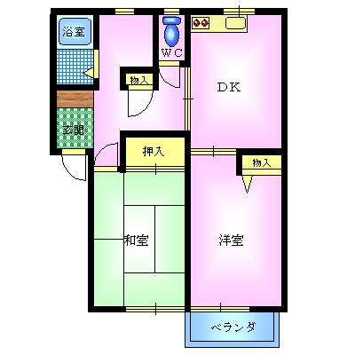 青葉ハウスの間取り