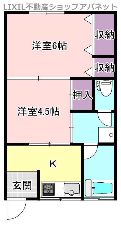 ラフィーネ女池の間取り