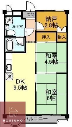 ハイツフルカワの間取り