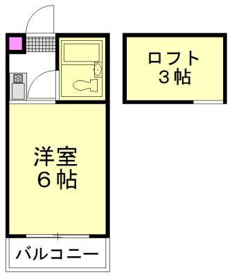 新座市北野のアパートの間取り