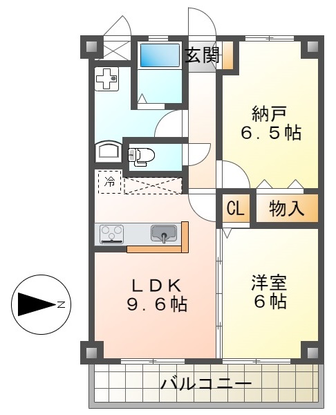 八王子市寺町のマンションの間取り