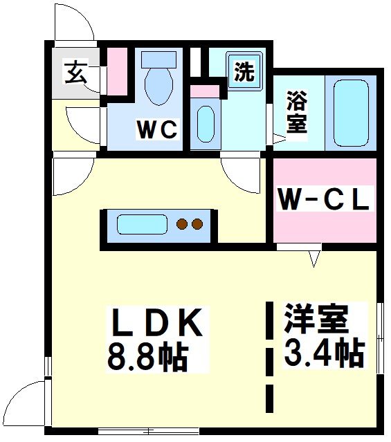 渋谷区笹塚のマンションの間取り