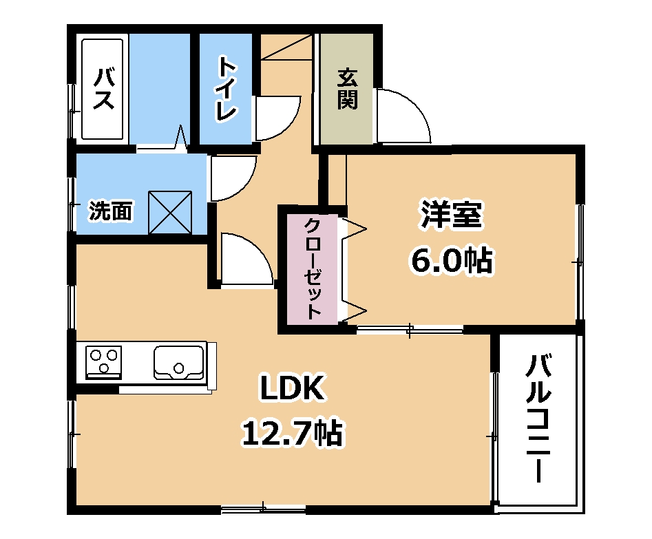 太陽ハイツ追分の間取り