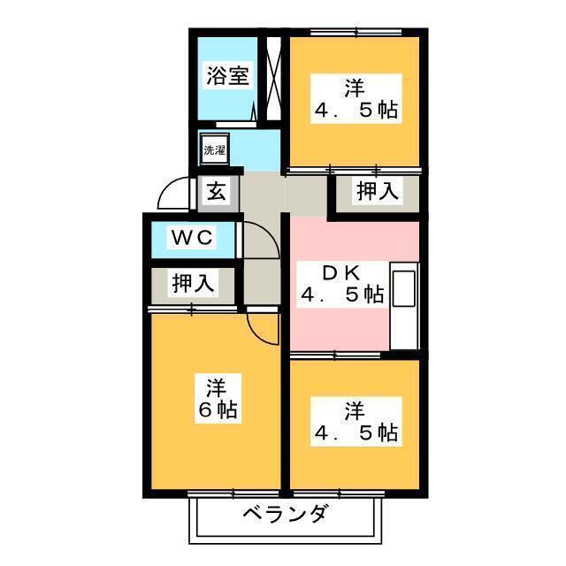 コーポプレジールの間取り