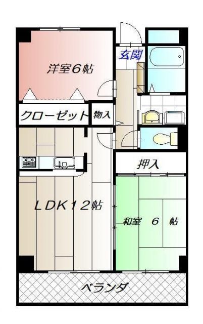 メゾンドプラム嵐山の間取り