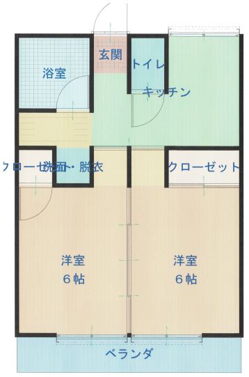 やなぎやハイツA棟の間取り