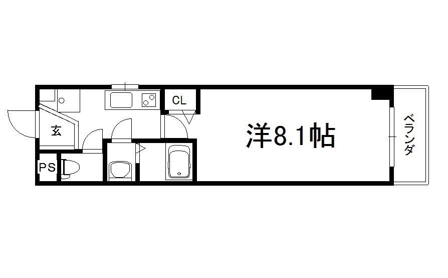 ウエスト一条の間取り