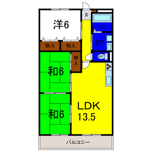 グランステイツ松茂の間取り