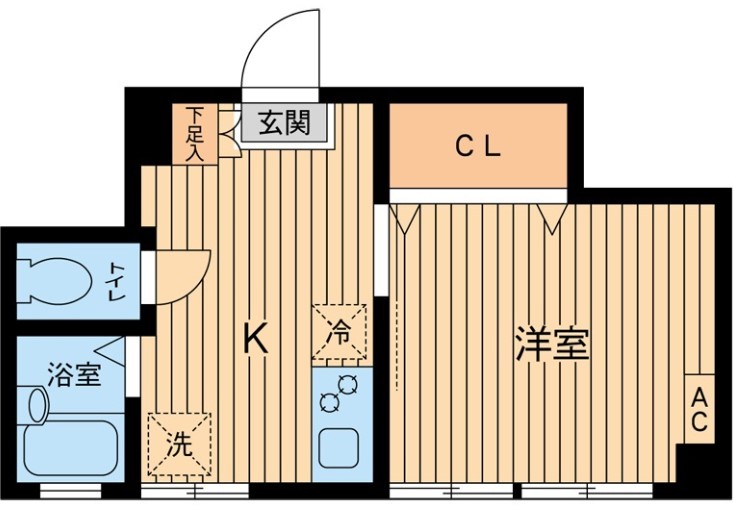 港区三田のマンションの間取り