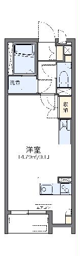 レオネクストメニーウェル岡南の間取り