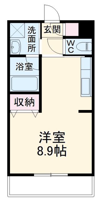 川崎市多摩区宿河原のマンションの間取り