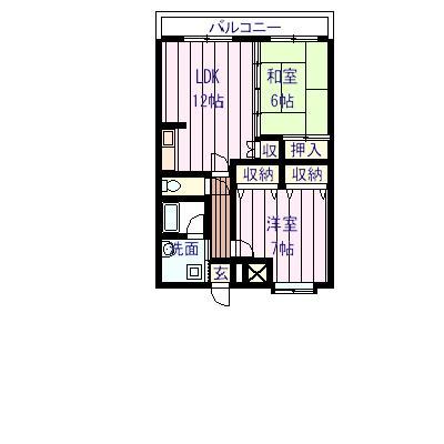 大田市大田町大田のマンションの間取り